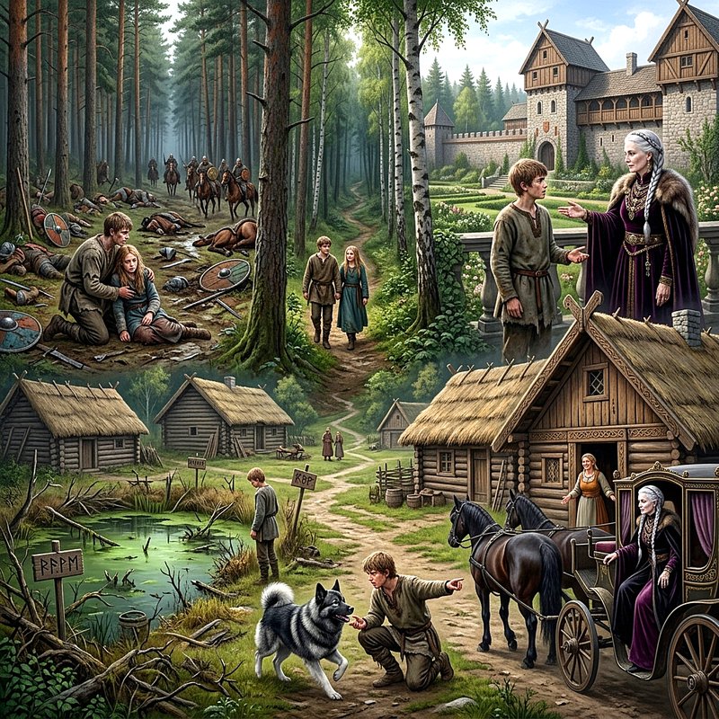 Vikings and a vampire woman