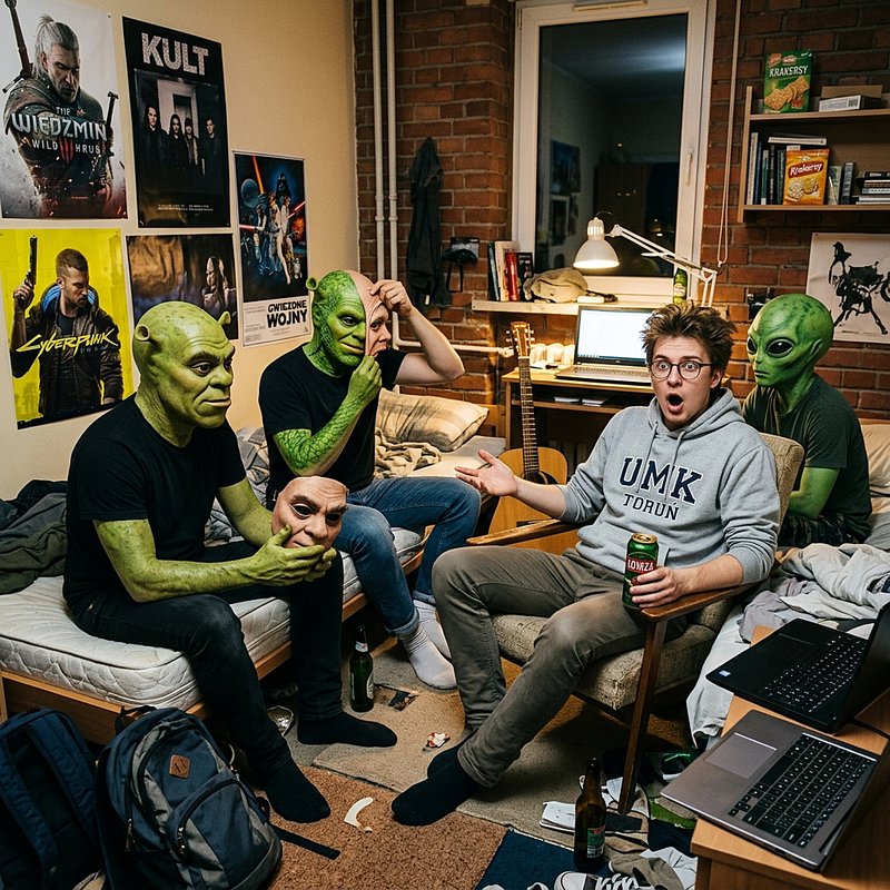 Alien Shreks in the dorm