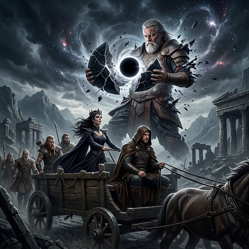Thor, Odin and a black hole implosion Thor, Odin and a black hole implosion